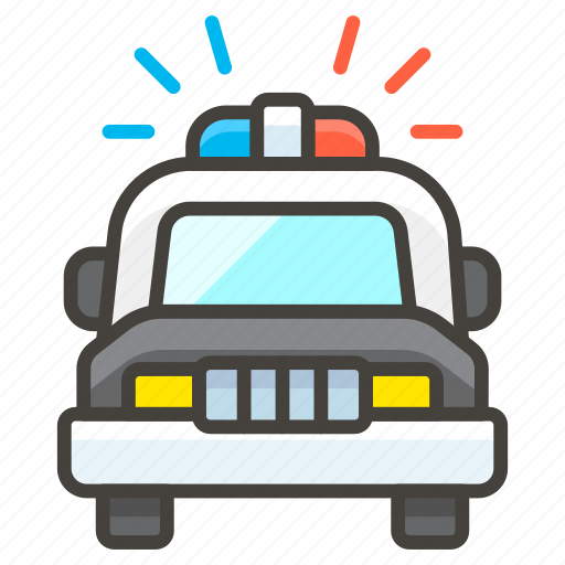 1f694, car, oncoming, police icon - Download on Iconfinder