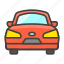 1f698, automobile, oncoming 