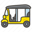 1f6fa, auto, rickshaw