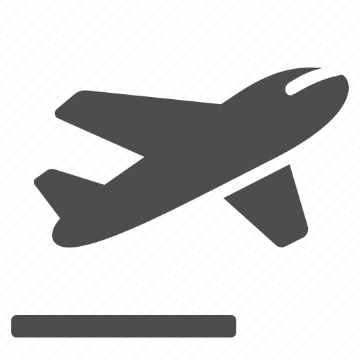 Airplane, flying, landing strip, plane, runway, airport icon - Download on Iconfinder