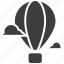air balloon, air travel, hot air balloon, parachute balloon, skydiving 