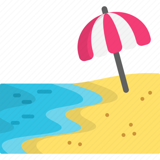 Beach, shore, coast, coastline, sea, summer, parasol icon - Download on Iconfinder