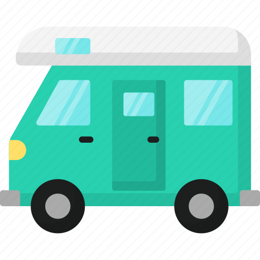 Caravan, camping van, campervan, car, holiday, vacation icon - Download on Iconfinder