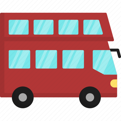 Double decker bus, public transportation, travel, trip, tourism, vehicle icon - Download on Iconfinder