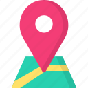 gps, map pointer, placeholder, location, map pin, navigation