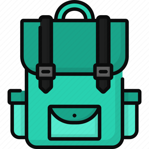 Backpack, bagpack, luggage, baggage, travel bag, camping icon - Download on Iconfinder
