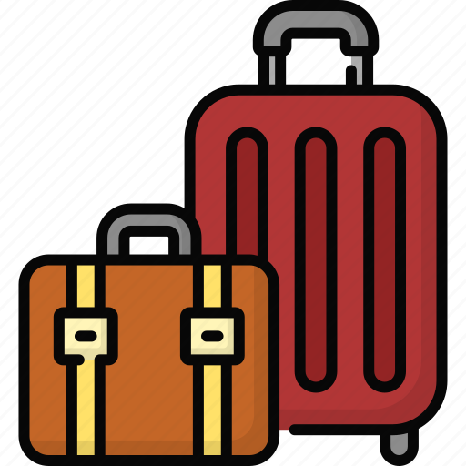 Baggages, luggages, suitcases, travel, holiday, vacation icon - Download on Iconfinder