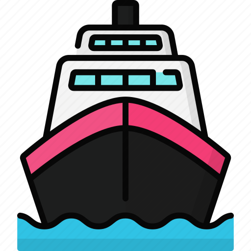 Cruise, ship, boat, yacht, vessel, sea transportation icon - Download on Iconfinder