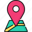 gps, map pointer, placeholder, location, map pin, navigation 