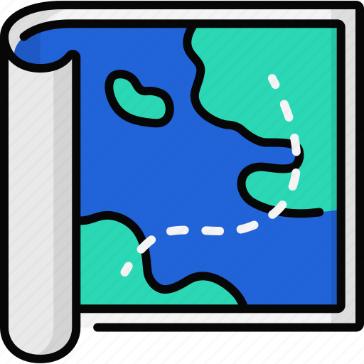Map, geography, location, travel, explore, trip icon - Download on Iconfinder