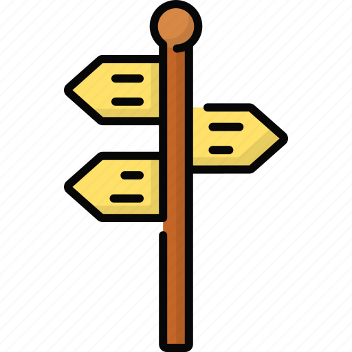 Signpost, guidepost, direction post, street sign, signboard, finger post icon - Download on Iconfinder