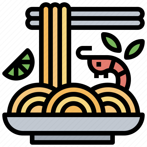 Dish, food, noodles, pad, thai, thailand icon - Download on Iconfinder