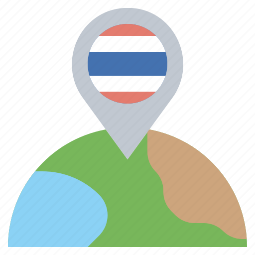 Location, map, pin, placeholder, signs, thailand icon - Download on Iconfinder