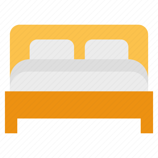 Bed, double bed room, holiday, hotel, tourism, travel, vacation icon - Download on Iconfinder
