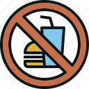 allow, beverage, food, no, not, prohibited