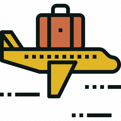 Airplane, business, fly, suitcase, transportation, travel icon - Download on Iconfinder