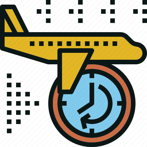 Airplane, delay, fly, transportation, travel icon - Download on Iconfinder