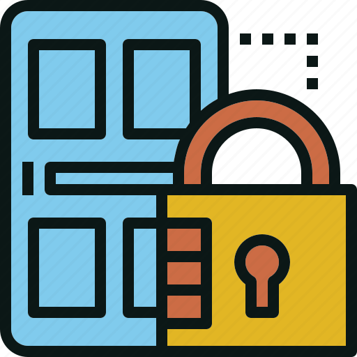 Door, lock, privacy, save, security, guardar icon - Download on Iconfinder