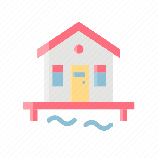 Beach, bungalo, holiday, sea, travel, vacation icon - Download on Iconfinder