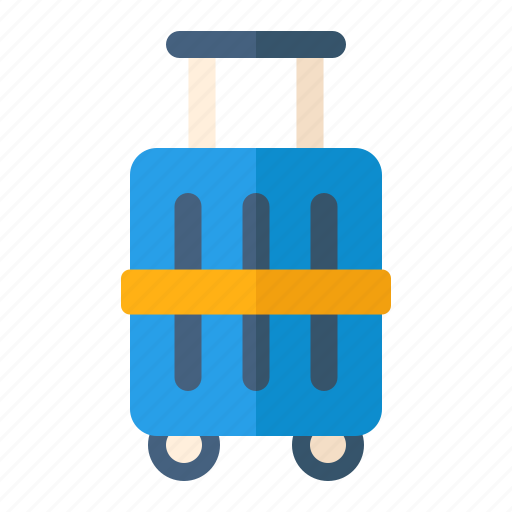 Bag, baggage, luggage, suitcase, tourist, travel, trolley bag icon - Download on Iconfinder