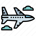 airplane, flight, plane, travel
