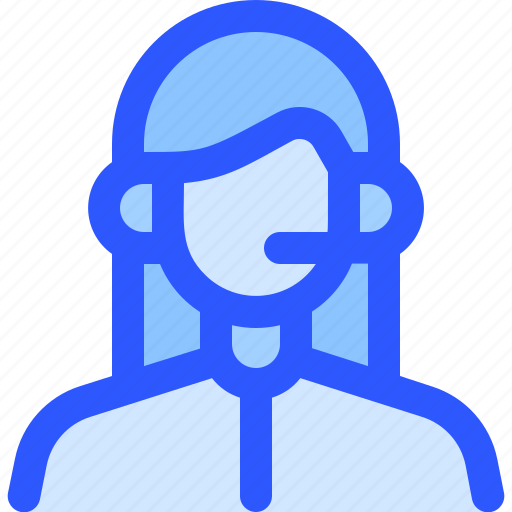 Help, support, female, customer service, assistant icon - Download on Iconfinder