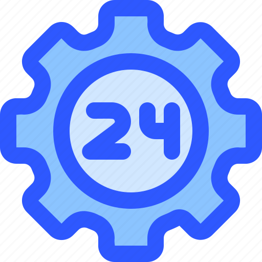 Help, support, gear, 24 hours, setting, maintenance icon - Download on Iconfinder