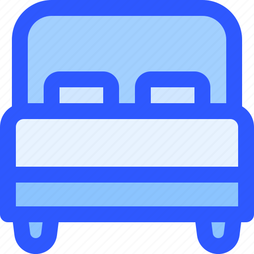 Hotel, service, double bed, bedroom, bed icon - Download on Iconfinder