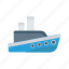 boat, cargo, ship, transport, travel 