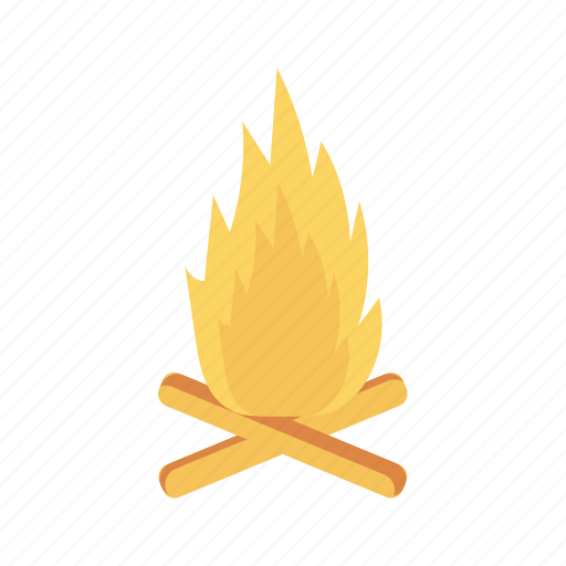 Bonfire, burn, flame, hot, wood icon - Download on Iconfinder