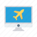 flight, lcd, monitor, online, travel