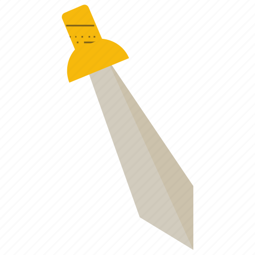 Arabian jambiya, gold dagger, gold jambiya, gold weapon, jambiya dagger icon - Download on Iconfinder