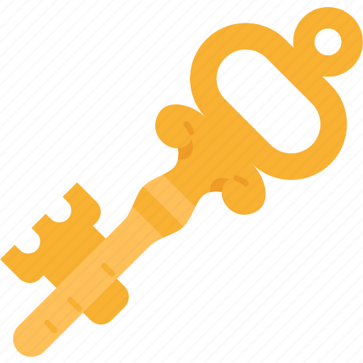 Key, treasure, open, lock, antique icon - Download on Iconfinder