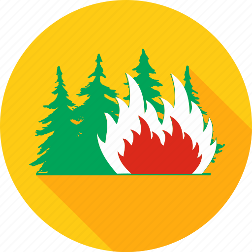 Burning forest, burn, forest, danger, fire, flame, tree icon - Download on Iconfinder