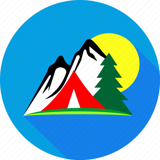 Mountain vacation, tent, ecology, forest, nature, camp, vacation icon - Download on Iconfinder