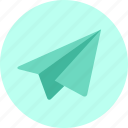 airplane, chat, mail, message, paper plane, plane, send