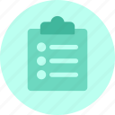 checklist, clipboard, items, list, status, todo
