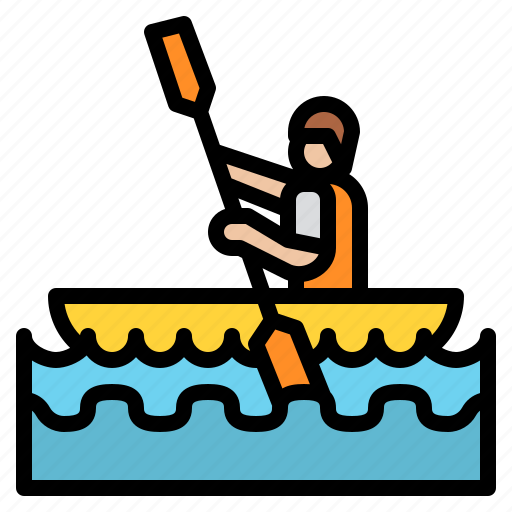 Canoe, boat, activity, outdoor, summer icon - Download on Iconfinder