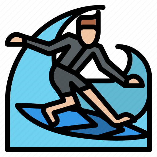 Surfing, activity, outdoor, summer icon - Download on Iconfinder
