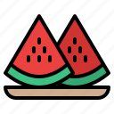 watermelon, tropical, plant, fruit