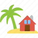 beach, house, coastal, maldives, ocean
