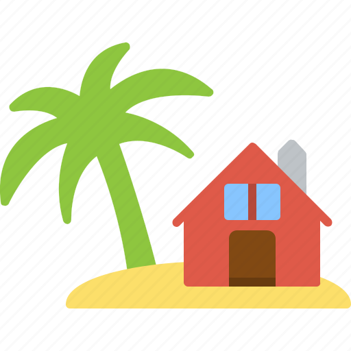 Beach, house, coastal, maldives, ocean icon - Download on Iconfinder