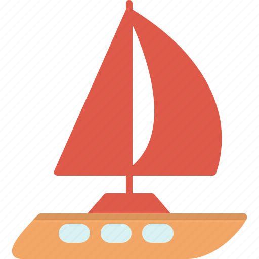 Beach, boat, sail, sailing, sports, water icon - Download on Iconfinder