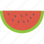fruit, tropical, watermelon, slice 