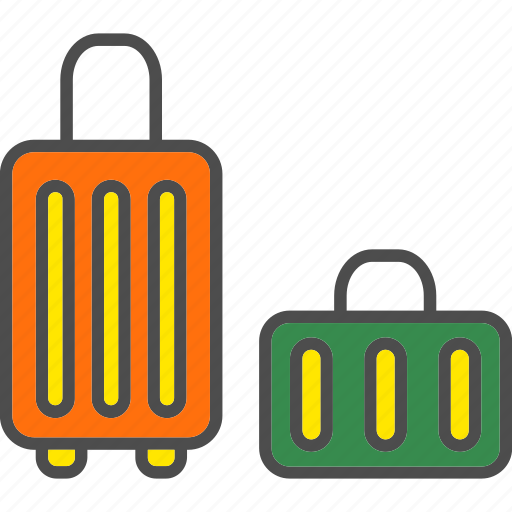 Baggages, holiday, journey, luggage, suitcase, travel icon - Download on Iconfinder