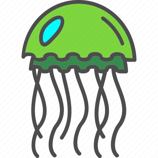 Beach, jellyfish, medusa, ocean, sea, summer icon - Download on Iconfinder