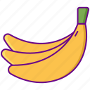 banana, fruit, food