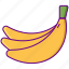 banana, fruit, food 