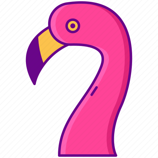 Pink, flamingo, bird icon - Download on Iconfinder