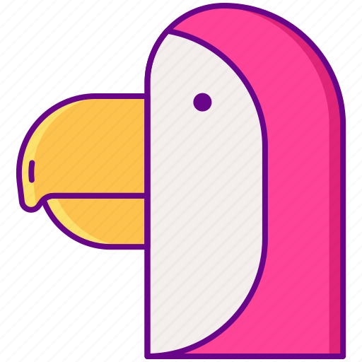 Red, parrot, bird icon - Download on Iconfinder